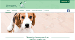 Desktop Screenshot of dierenpensionondervrienden.be