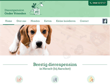 Tablet Screenshot of dierenpensionondervrienden.be